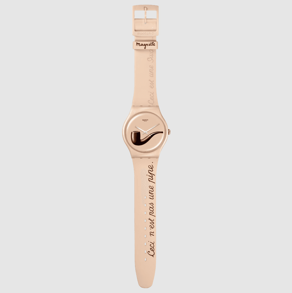 SWATCH ART JOURNEY 2023 LA TRAHISON DES IMAGES BY RENE MAGRITTE