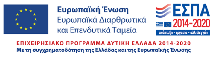 ΕΣΠΑ 2014-2020 — Με τη συγχρηματοδότηση της Ελλάδας και της Ευρωπαϊκής Ένωσης